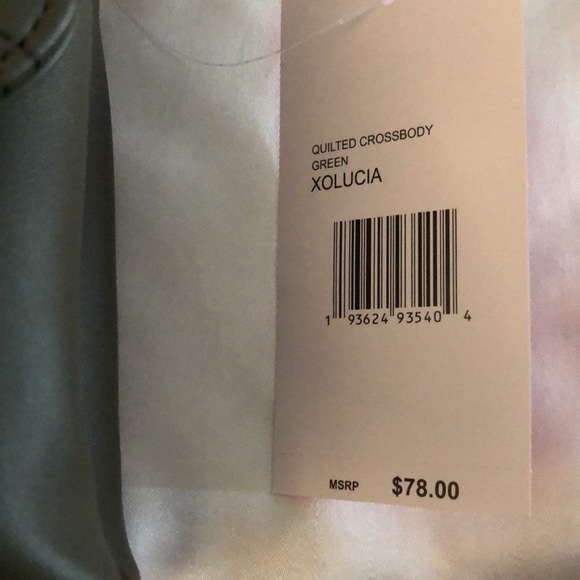 Betsey Johnson Quilted Star Crossbody Or Shoulder Bag Olive Green NWT - Picture 5 of 16